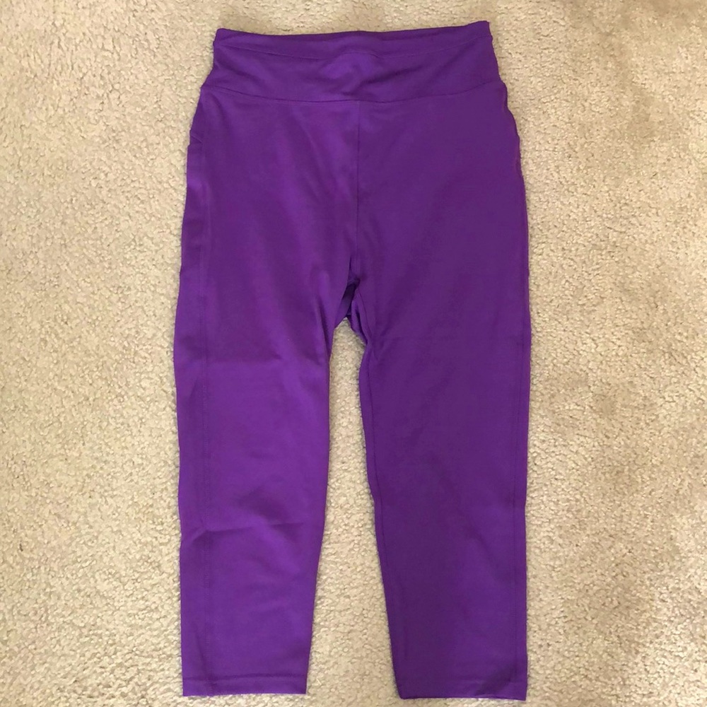 Pop Fit Purple Jane Crops